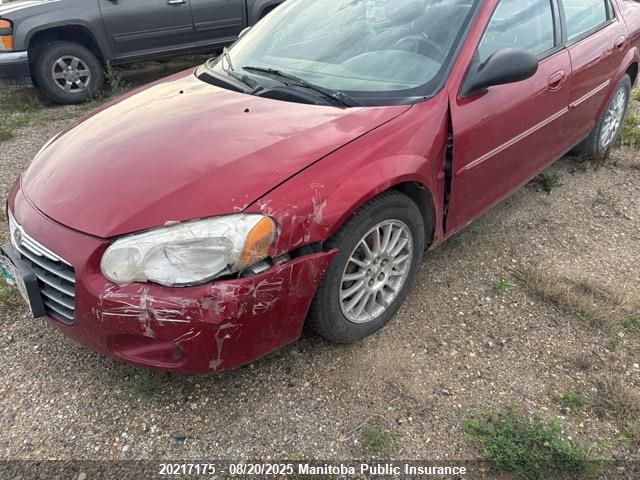 2004 Chrysler Sebring Limited VIN: 1C3EL66R44N297700 Lot: 20217175
