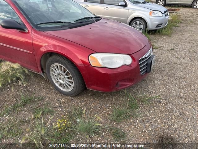 2004 Chrysler Sebring Limited VIN: 1C3EL66R44N297700 Lot: 20217175