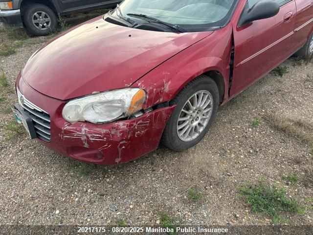 2004 Chrysler Sebring Limited VIN: 1C3EL66R44N297700 Lot: 20217175