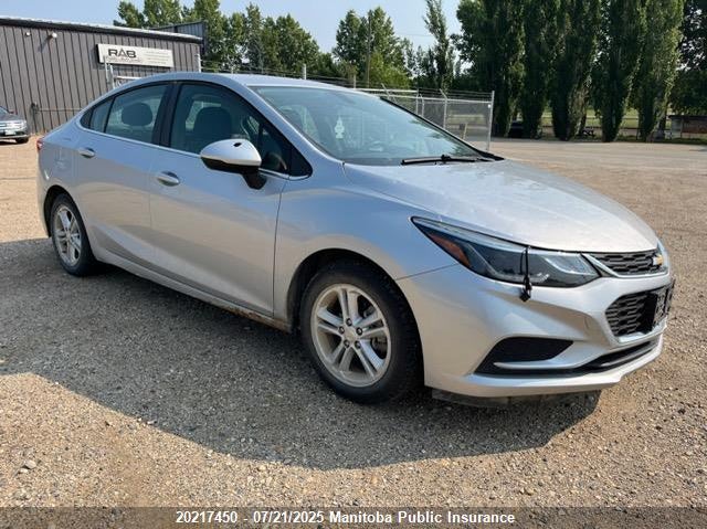 3G1BE5SM5HS597697 2017 Chevrolet Cruze Lt Turbo auction photo 1