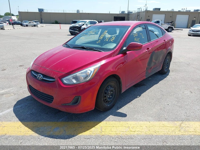 2016 Hyundai Accent Gl VIN: KMHCT4AE5GU121627 Lot: 20217665