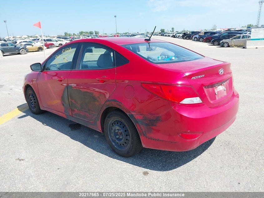2016 Hyundai Accent Gl VIN: KMHCT4AE5GU121627 Lot: 20217665