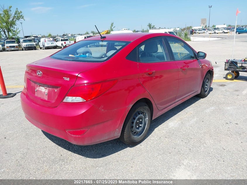 2016 Hyundai Accent Gl VIN: KMHCT4AE5GU121627 Lot: 20217665