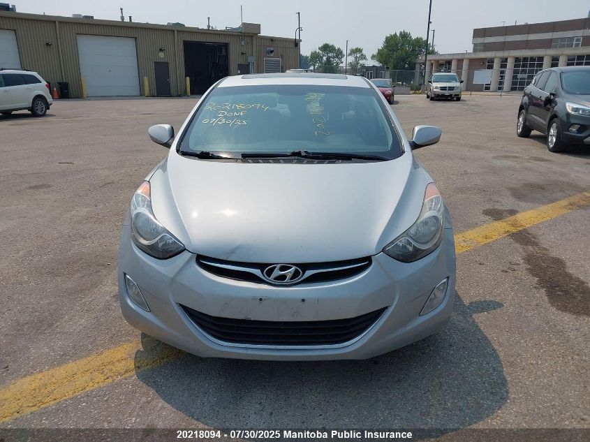 2013 Hyundai Elantra Gls VIN: 5NPDH4AE4DH210041 Lot: 20218094