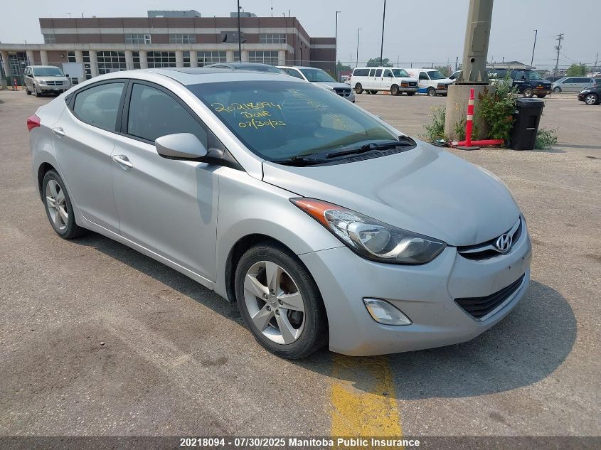 2013 Hyundai Elantra Gls VIN: 5NPDH4AE4DH210041 Lot: 20218094