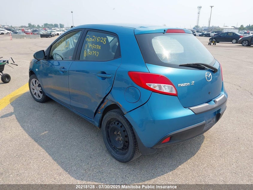 2011 Mazda Mazda2 Gx VIN: JM1DE1HY8B0121753 Lot: 20218128
