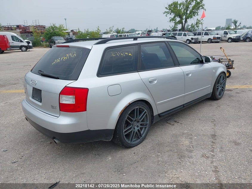 2004 Audi A4 1.8T Quattro VIN: WAUVC68E74A004866 Lot: 20218142