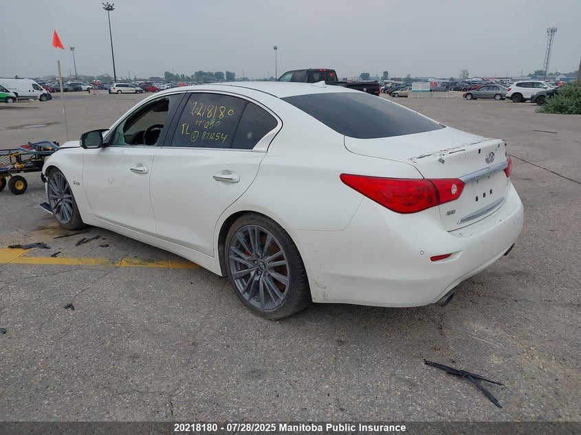 2017 Infiniti Q50 Red Sport 400 VIN: JN1FV7ARXHM871254 Lot: 20218180