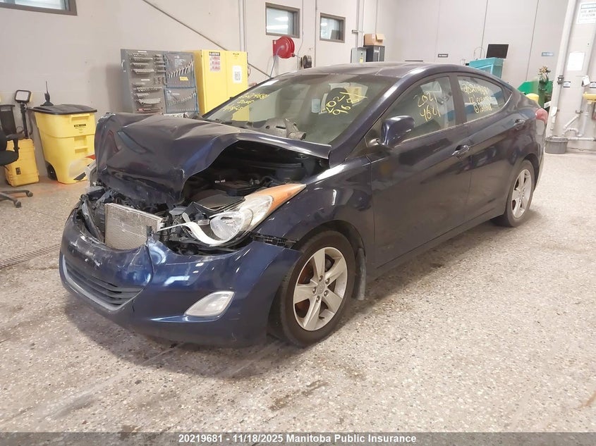 5NPDH4AE2CH135368 2012 HYUNDAI ELANTRA photo no. 2