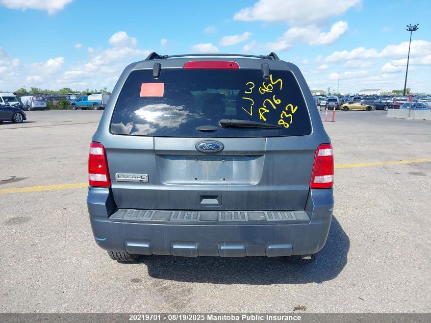 2011 Ford Escape Xlt VIN: 1FMCU9D75BKA76832 Lot: 20219701