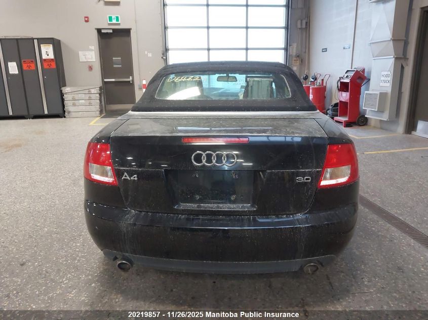 2003 Audi A4 3.0 Cabriolet VIN: WAUAT48H63K010941 Lot: 20219857