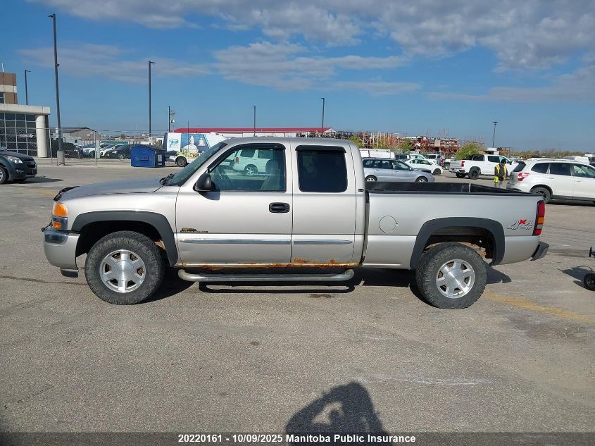 2005 GMC Sierra 1500 Ext Cab VIN: 2GTEK19V951237120 Lot: 20220161