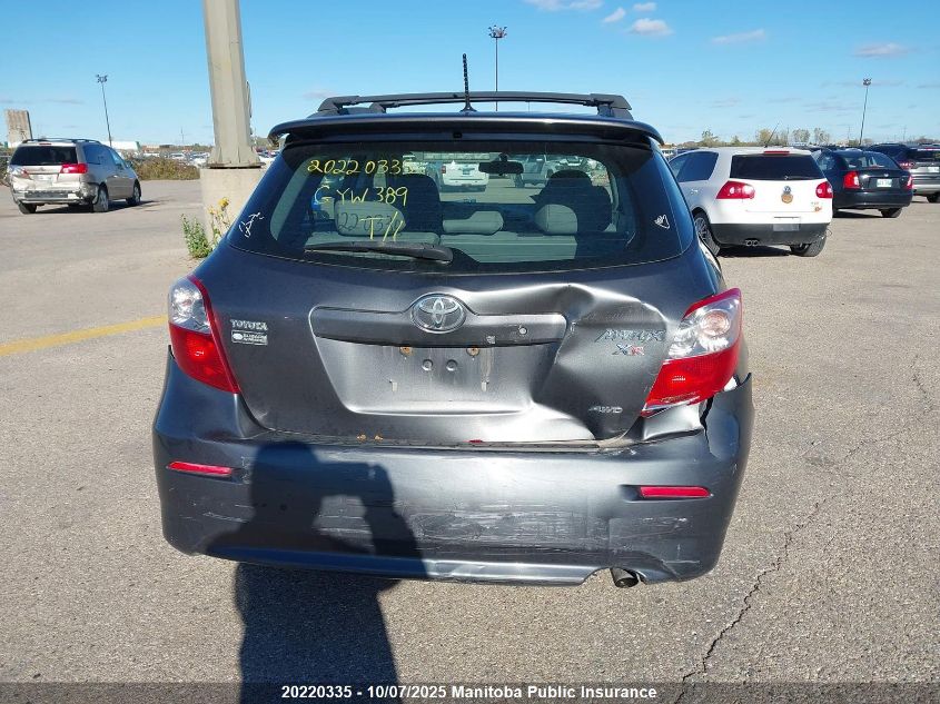 2010 Toyota Matrix VIN: 2T1LE4EE0AC018385 Lot: 20220335