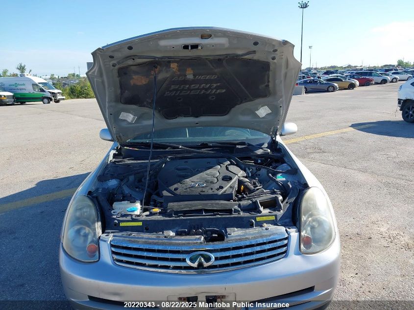 2003 Infiniti G35 Premium VIN: JNKCV51E83M323987 Lot: 20220343