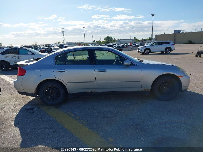 2003 Infiniti G35 Premium VIN: JNKCV51E83M323987 Lot: 20220343