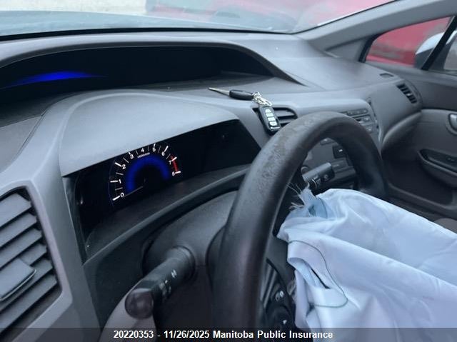 2012 Honda Civic Lx VIN: 2HGFB2E48CH020610 Lot: 20220353