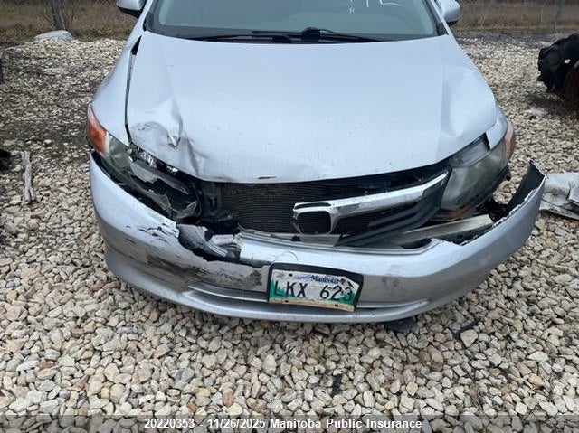 2012 Honda Civic Lx VIN: 2HGFB2E48CH020610 Lot: 20220353