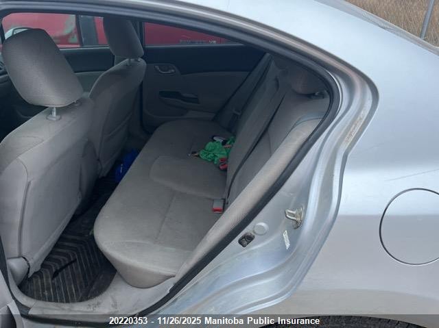 2012 Honda Civic Lx VIN: 2HGFB2E48CH020610 Lot: 20220353