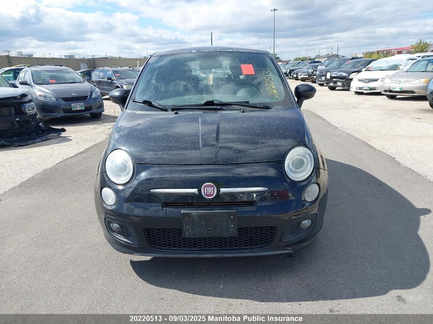 2013 Fiat 500 Sport VIN: 3C3CFFBR3DT567939 Lot: 20220513