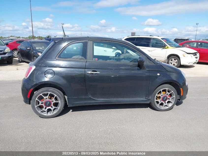 2013 Fiat 500 Sport VIN: 3C3CFFBR3DT567939 Lot: 20220513
