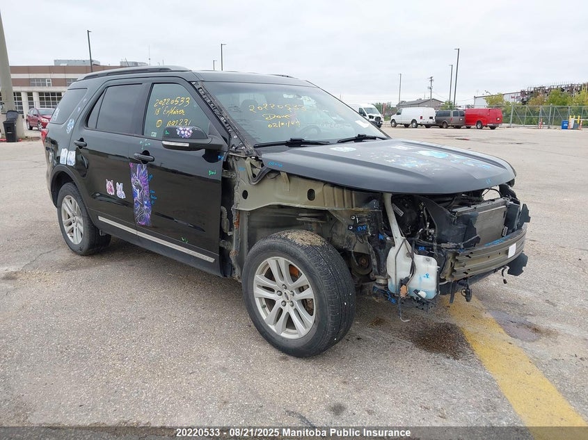 1FM5K8D80JGA92231 2018 Ford Explorer Xlt auction photo 1