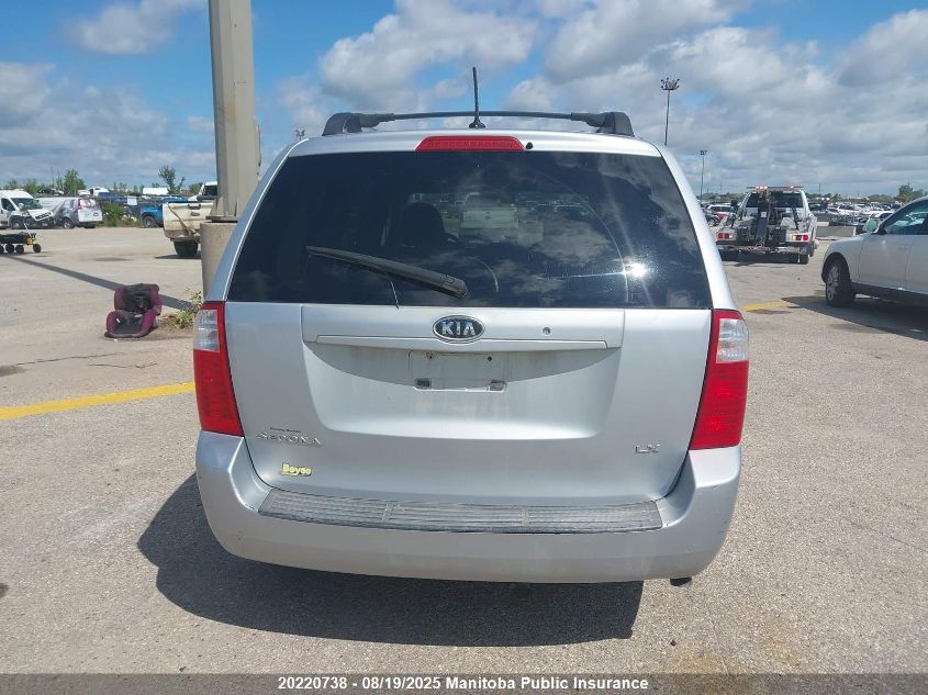 2009 Kia Sedona Lx VIN: KNDMB233696273063 Lot: 20220738