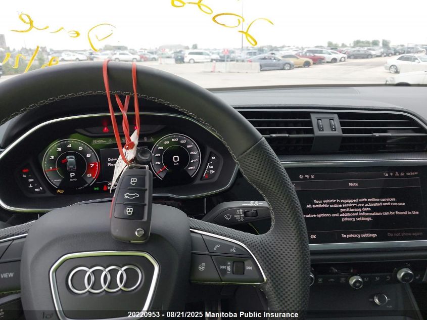 2024 Audi Q3 VIN: WA1FECF32R1182641 Lot: 20220953