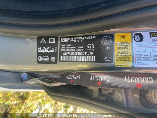 2017 Mini Cooper Clubman All4 VIN: WMWLU1C51H2C41516 Lot: 20221197