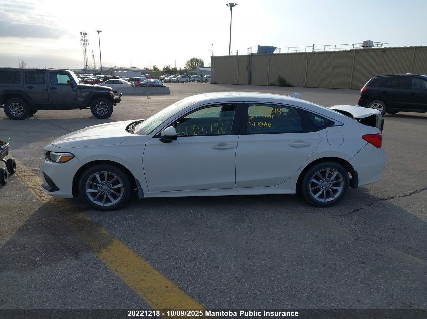 2024 Honda Civic Ex VIN: 2HGFE2F30RH110646 Lot: 20221218