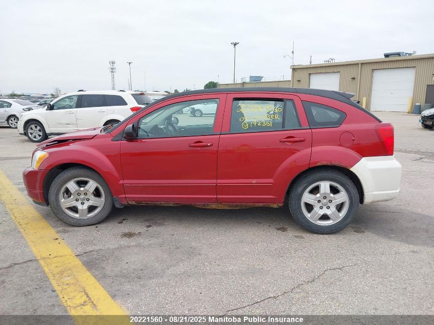 2009 Dodge Caliber Sxt VIN: 1B3HB48A19D192361 Lot: 20221560