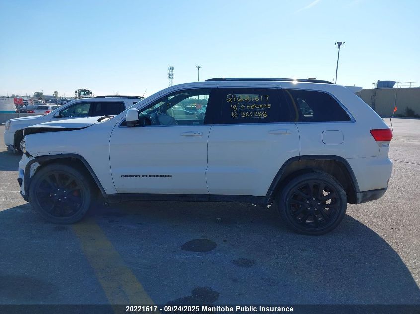 2018 Jeep Grand Cherokee Laredo VIN: 1C4RJFAG3JC365288 Lot: 20221617