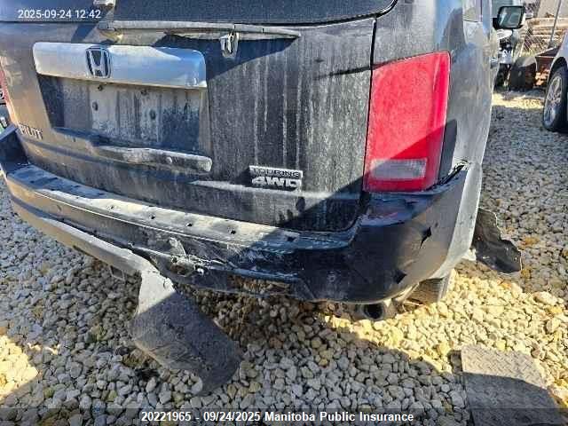 2011 Honda Pilot Touring VIN: 5FNYF4H94BB506575 Lot: 20221965