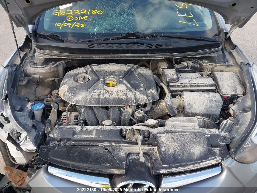 2015 Hyundai Elantra Limited VIN: 5NPDH4AE2FH627337 Lot: 20222180