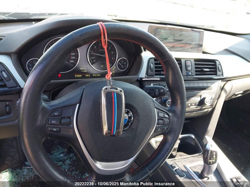 2015 BMW 3 Series VIN: WBA3C3C52FP663161 Lot: 20222239