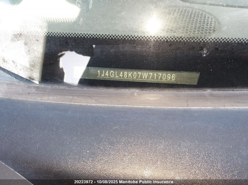 2007 Jeep Liberty Rocky Mountain Edition VIN: 1J4GL48K07W717096 Lot: 20223972