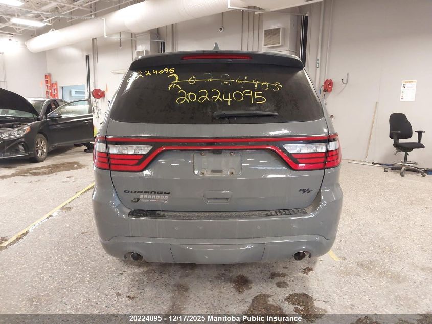 2022 Dodge Durango R/T VIN: 1C4SDJCTXNC195166 Lot: 20224095