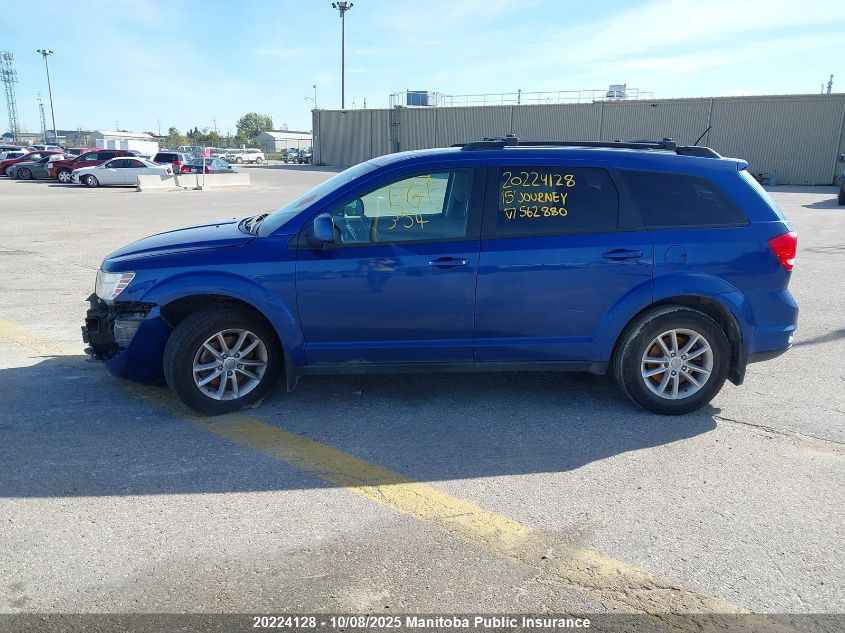 2015 Dodge Journey Sxt VIN: 3C4PDCCG2FT562880 Lot: 20224128