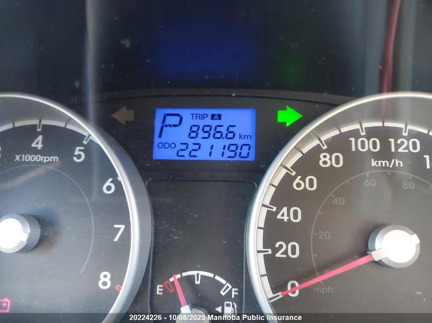 2010 Hyundai Accent Gl VIN: KMHCN4BC2AU508487 Lot: 20224226