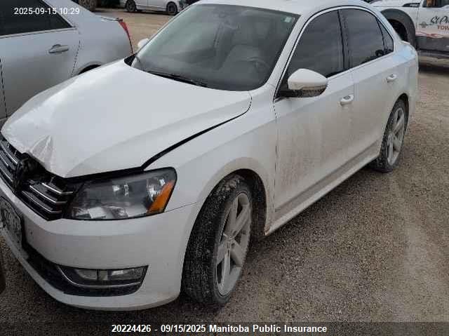 1VWBN7A32CC087072 2012 Volkswagen Passat Se auction photo 1