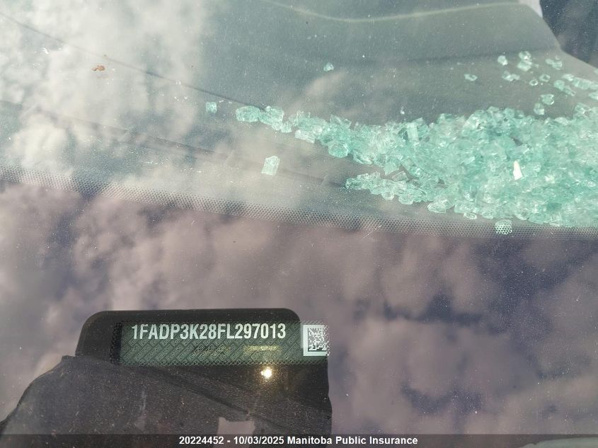 2015 Ford Focus Se VIN: 1FADP3K28FL297013 Lot: 20224452