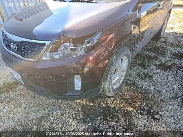 2014 Kia Sorento Lx V6 VIN: 5XYKTDA73EG468907 Lot: 20224515