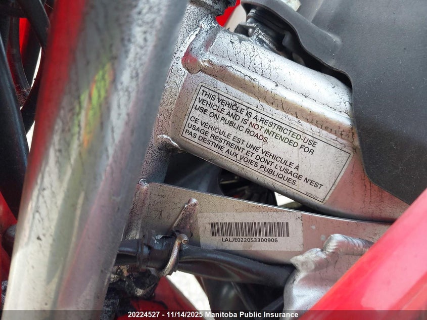 LALJE0220S3300906 2025 HONDA  photo no. 9