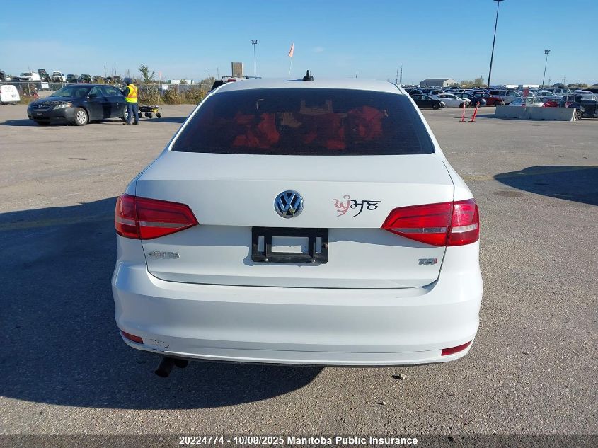 2015 Volkswagen Jetta 1.8 Tsi VIN: 3VWD07AJ2FM253647 Lot: 20224774