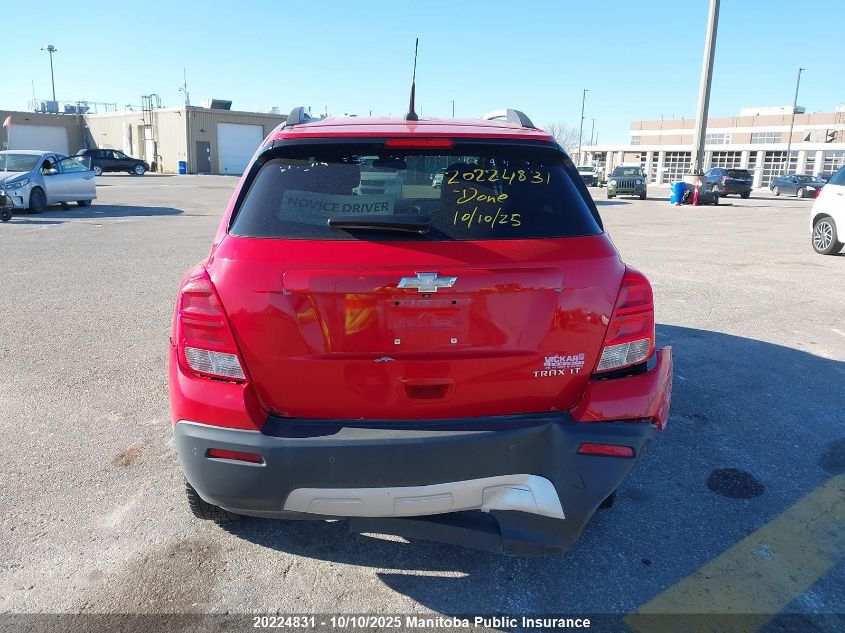 2014 Chevrolet Trax Lt VIN: 3GNCJMSB6EL176102 Lot: 20224831