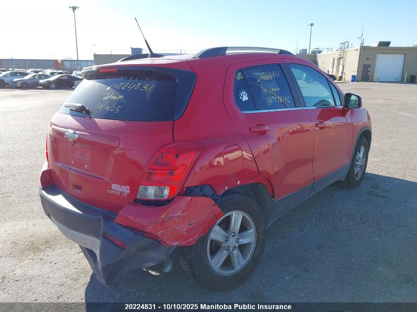 2014 Chevrolet Trax Lt VIN: 3GNCJMSB6EL176102 Lot: 20224831