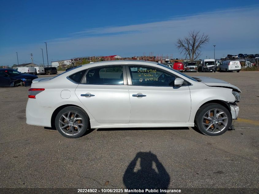 2015 Nissan Sentra 1.8 Sr VIN: 3N1AB7AP1FL645936 Lot: 20224902