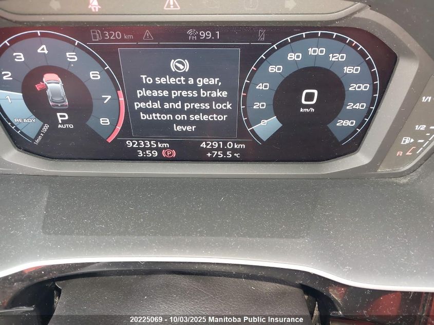 2020 Audi Q3 Progressiv 45 2.0 Tfsi VIN: WA1EECF31L1065877 Lot: 20225069