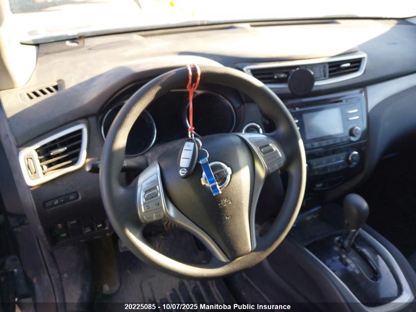 2016 Nissan Rogue Sv VIN: 5N1AT2MV1GC763663 Lot: 20225085