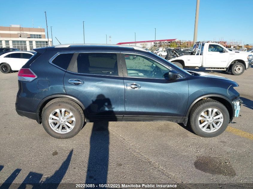 2016 Nissan Rogue Sv VIN: 5N1AT2MV1GC763663 Lot: 20225085