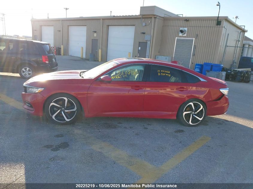 2018 Honda Accord Sport VIN: 1HGCV1F33JA805445 Lot: 20225219